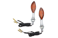 Charger l'image dans la galerie, Chrome Eagle Eye Amber Marker Lamp Set