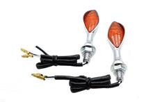 Charger l'image dans la galerie, Chrome Eagle Eye Amber Marker Lamp Set