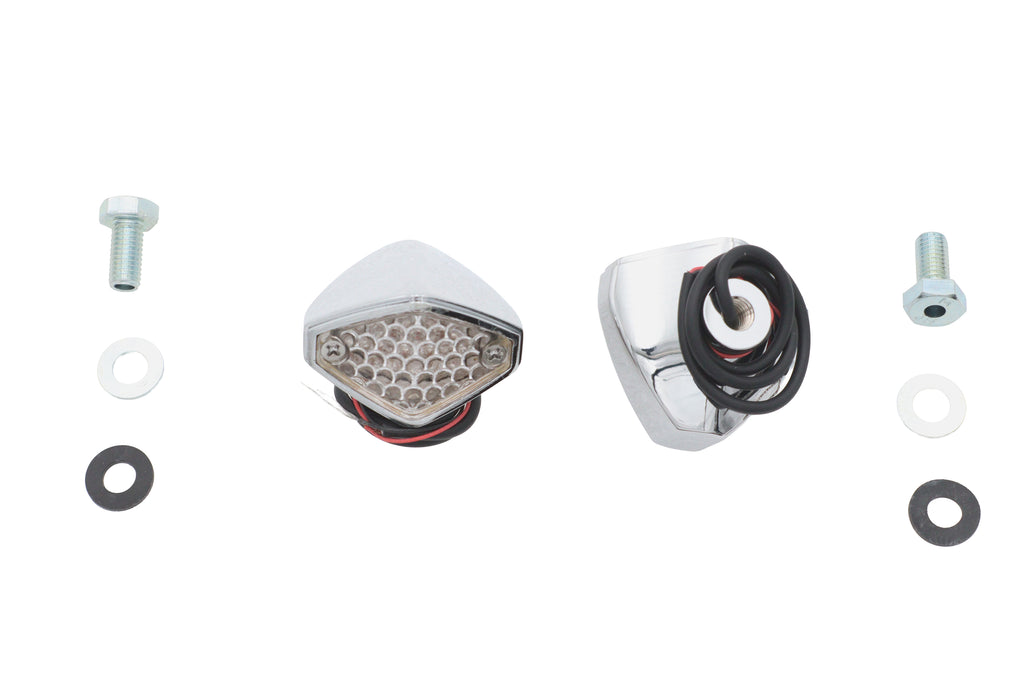 Red LED Clear Lens Micro Marker Lamp Set