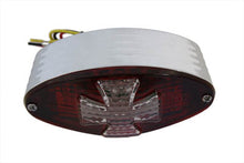 Charger l'image dans la galerie, Oval Tail Lamp with Maltese Inset Red