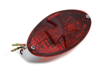 Load image into Gallery viewer, Oval Tail Lamp with Maltese Inset Red Lens with Red Cross