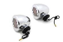 Charger l'image dans la galerie, Chrome Shielded Bullet Marker Lamp Set with Amber Lens