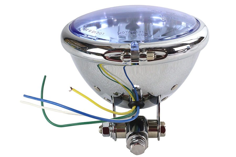 5-3/4 inch Round Headlamp Bates Style
