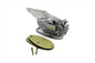 Chrome Fan Marker Lamp Blue