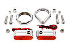 Charger l'image dans la galerie, Turn Signal Kit Front with 49mm Fork Clamps