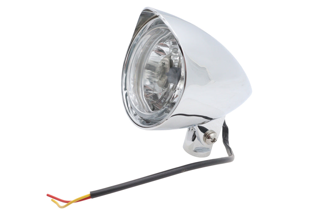 3-1/2 inch Round Headlamp Billet with Visor