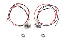 Charger l'image dans la galerie, License Plate Frame Skull Bolt Set Chrome with Red LEDS