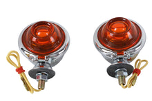 Charger l'image dans la galerie, Chrome Turn Signal Set Bullet with Amber Lens