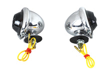 Load image into Gallery viewer, Chrome Turn Signal Set Bullet with Smoked Lens