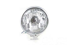 Load image into Gallery viewer, Chrome 5-3/4 inch Round Faceted Headlamp Assembly