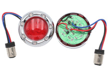 Charger l'image dans la galerie, Chrome LED Turn Signal Bezel with Red Lens
