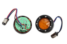 Charger l'image dans la galerie, Black LED Turn Signal Bezel with Amber Lens