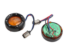 Charger l'image dans la galerie, Black LED Turn Signal Bezel with Amber Lens