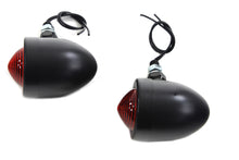 Charger l'image dans la galerie, Black Bullet Marker Lamp Set with Red Lens