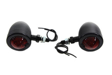 Charger l'image dans la galerie, Black Bullet Marker Lamp Set with Red Lens
