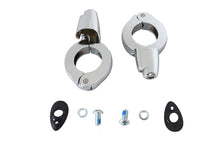 Charger l'image dans la galerie, Chrome Front Turn Signal Relocation Kit 39mm Forks