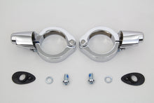 Charger l'image dans la galerie, Chrome Turn Signal Relocation Kit 49mm Forks