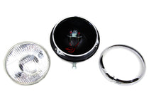 Charger l'image dans la galerie, Black 7 inch K Headlamp with Chrome Rim