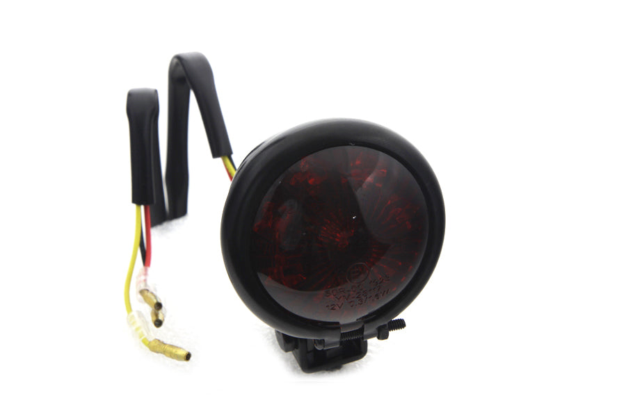 Round LED Tail Lamp with Red Lens