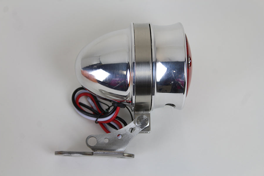 LED Bullet Tail Lamp Assembly Chrome