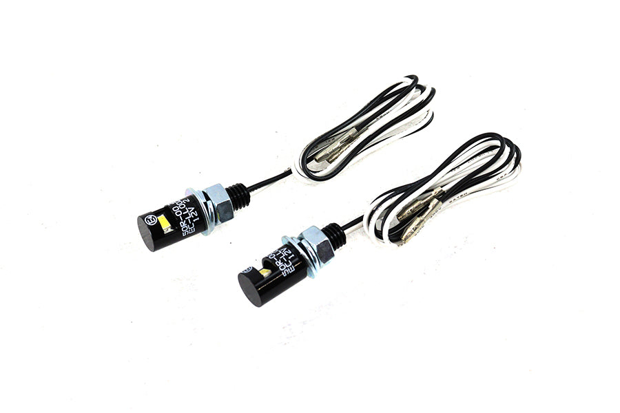 Black Burdett License Plate Bolt Set with LED