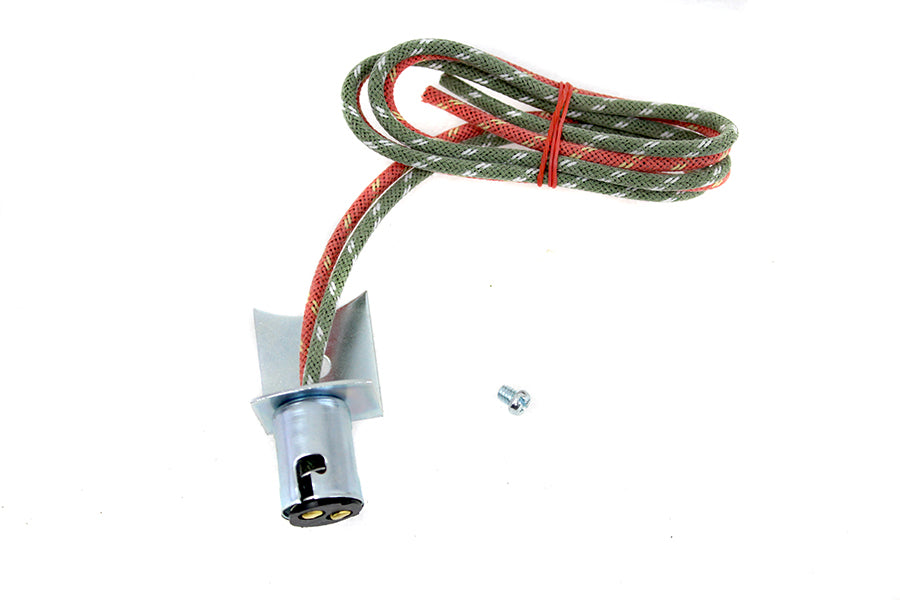 Tombstone Tail Lamp Socket and Bracket