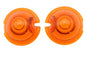 Replica Marker Lamp Lens Glass Bullet Style Amber