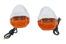 Load image into Gallery viewer, Chrome Snake Eye Marker Lamp Set Amber