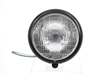Charger l'image dans la galerie, Black 5-3/4 inch Round Headlamp Assembly Teardrop Style