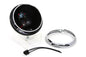 Black 7 inch K Headlamp Housing with Chrome Rim