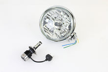 Charger l'image dans la galerie, 5-3/4 inch Bates Style 12 Volt LED Headlamp Chrome