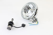 Charger l'image dans la galerie, 5-3/4 inch Bates Style 12 Volt LED Headlamp Chrome