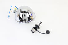 Charger l'image dans la galerie, 5-3/4 inch Bates Style 12 Volt LED Headlamp Chrome