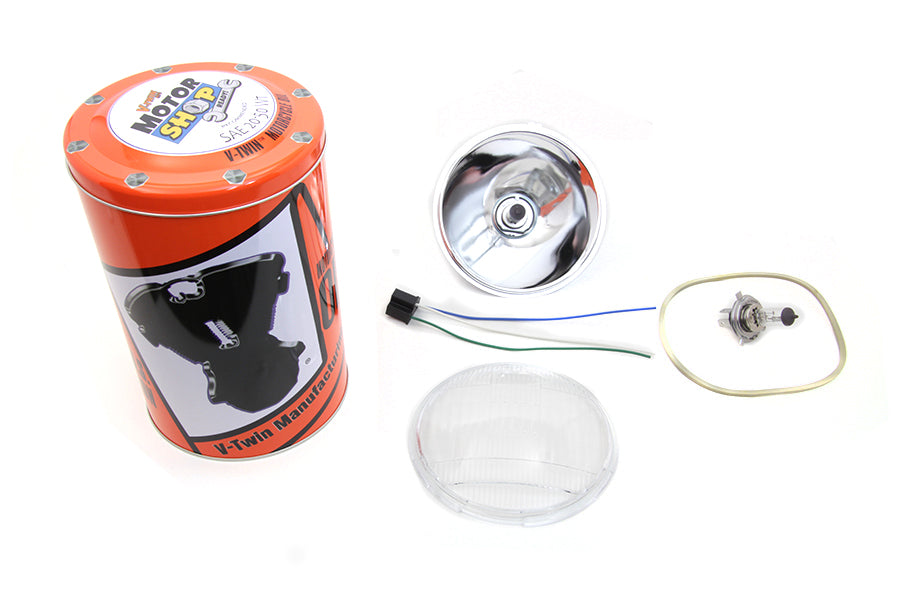 Retro Spring Fork Headlamp H-4 Bulb Kit