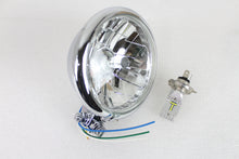 Charger l'image dans la galerie, 5-3/4 inch Bates Style 6 Volt LED Headlamp Chrome