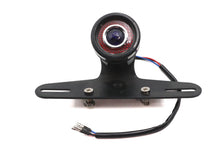Charger l'image dans la galerie, Round LED Fender Mount Tail Lamp Black with Blue Dot