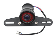 Charger l'image dans la galerie, Round LED Fender Mount Tail Lamp Black with Blue Dot