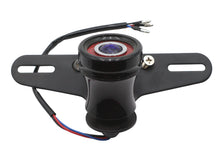 Charger l'image dans la galerie, Round LED Fender Mount Tail Lamp Black with Blue Dot