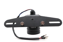 Charger l'image dans la galerie, Round LED Fender Mount Tail Lamp Black with Blue Dot