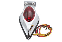 Charger l'image dans la galerie, Chrome Teardrop Bulb Tail Lamp Assembly with Red Lens
