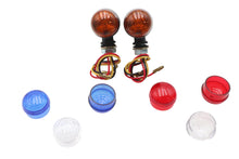 Load image into Gallery viewer, Mini LED Bullet Amber Lens Marker Lamp Set