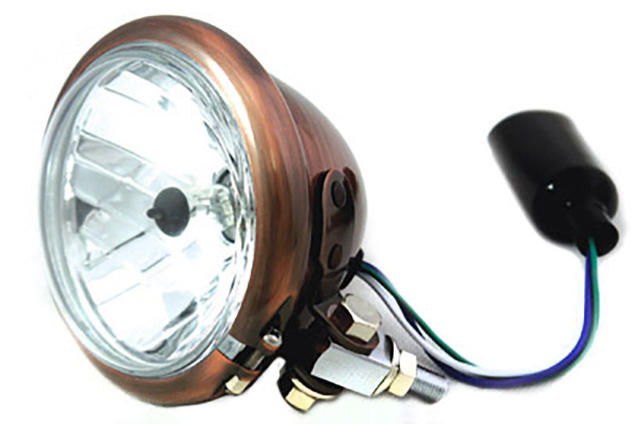 4-1/2 inch Copper H-3 Round Headlamp