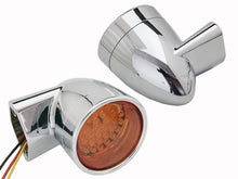Load image into Gallery viewer, Chrome Revox Bullet LED Front Turn Signal Set