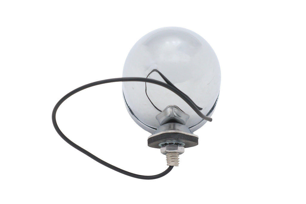 Chrome Bullet Marker Lamp Blue Single Filament