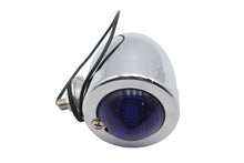 Load image into Gallery viewer, Chrome Bullet Marker Lamp Blue Single Filament