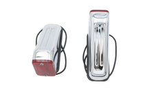 Charger l'image dans la galerie, Chrome Wedge Marker Lamp Set with Red Lens