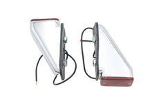 Charger l'image dans la galerie, Chrome Wedge Marker Lamp Set with Red Lens