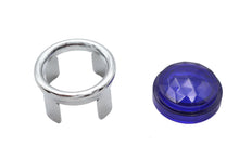 Load image into Gallery viewer, Blue Dot Lens with Chrome Ring