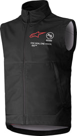 Alpine Star Techstar Softshell Vest in black, size 3X, featuring a sleek design and lightweight, breathable fabric for outdoor activities.