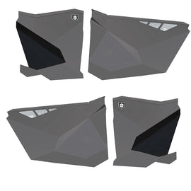 Traditional Half Doors Titanium Metallic
